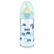 NUK First Choice - стъклено шише Temperature Control 240мл. с каучуков биберон за хранене 0-6мес.